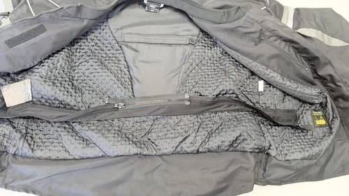 NASA Racing Mens Textile Motorcycle Jacket CE Armor Black Reflective Vented NWT image 6