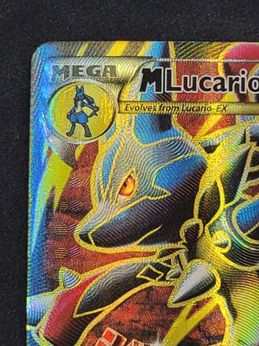 2017 POKEMON MEGA POWER COLLECTION PROMO #55A FULL ART/M LUCARIO MAI GIOCATO - Foto 8 di 18