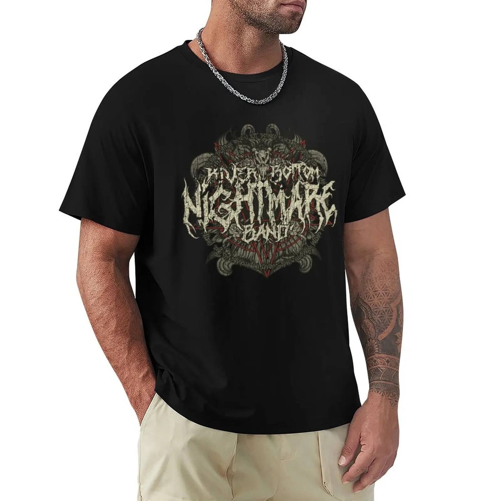 Riverbottom Nightmare Band T-shirt Short sleeve tee kawaii clothes