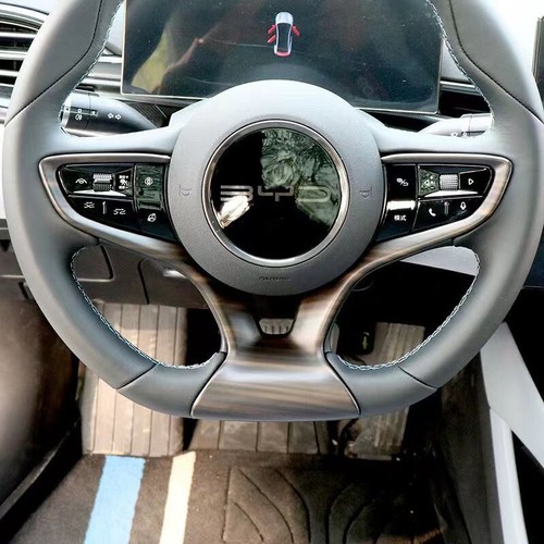 Wood Grain Car Steering Wheel Decor Cover Trim For BYD SEAL EV 2023 2024 2025 - Picture 2 of 7