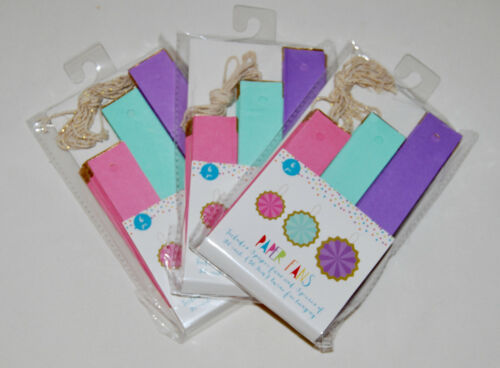 New Set of 9 Pastel Multicolor w/ Gold Trim Hanging Paper Fans Set in 3 Sizes