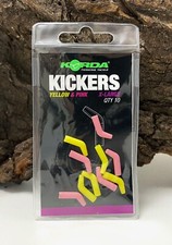 Korda Yellow Pink Kickers X-Large XL 10 piezas amarillo rosa accesorios gancho goma