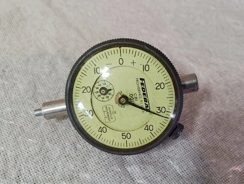 Federal C81 Dial Indicator .001" Full Jeweled Miracle Movement Machinist Tool
