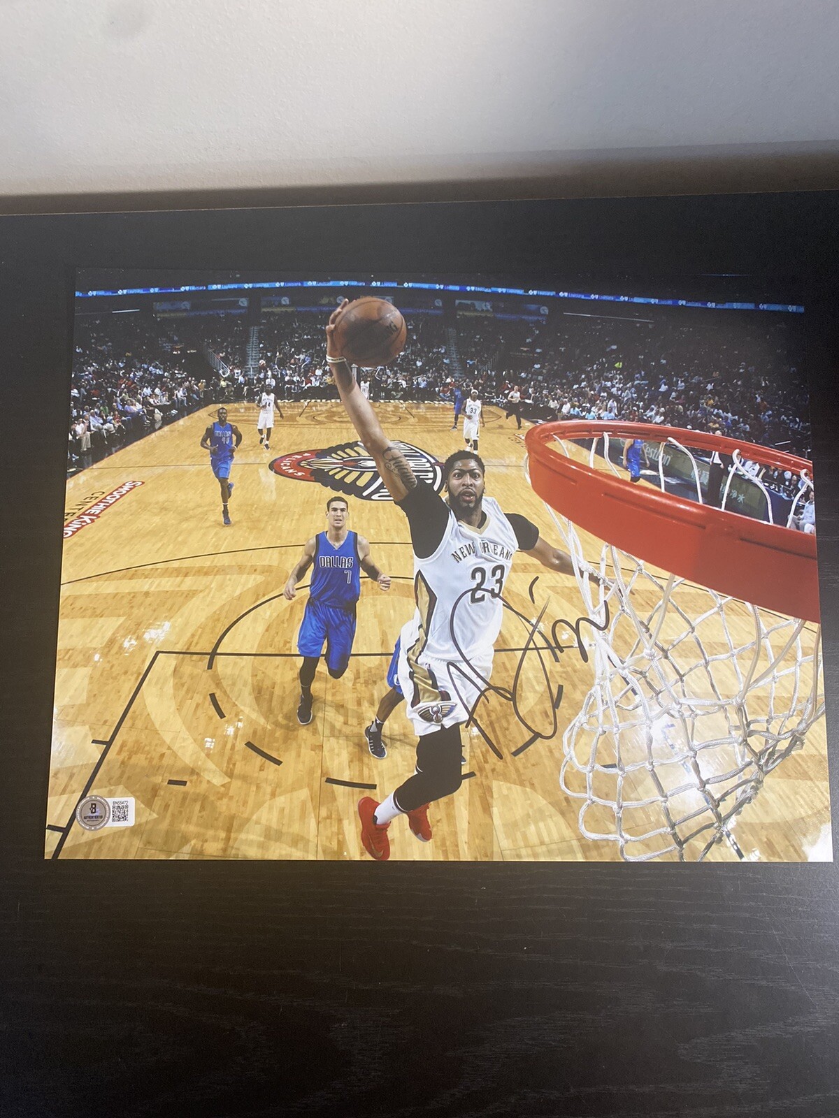 Anthony Davis Autographed Signed New Orleans Pelicans 11x14 Photo Beckett Rare Lakers 
