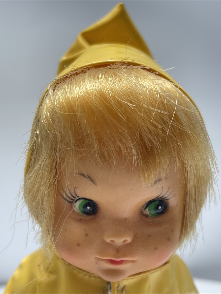 Vintage Remco Rainy Day Blonde Hair Girl Doll 7” Made In Japan eBay