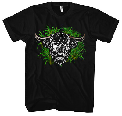 Highland Cattle T-Shirt | Landwirt Bauer Kuh Rind Cow Traktor Trecker Farmer M1