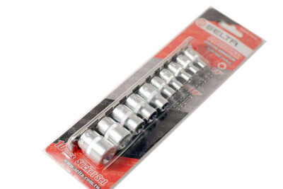 Selta Taiwan 10pc 1/4'' & 3/8'' Dr. Torx E-Star Female Socket Set: E4-E18