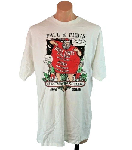 VTG 1996 Huey Lewis & News Concert Paul and Phil's Christmas 1990s vintage concert t-shirt, vintage, size XL, single stitch, B+ condition