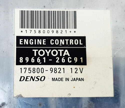 TOYOTA HIACE ENGINE ECU, 3.0, 1KD-FTV, DIESEL, P/N 89661-26C91 oem Used - Picture 2 of 9