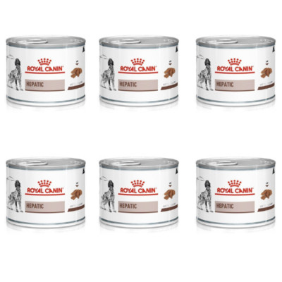 6 x 200 g ROYAL CANIN Hepatic Nassfutter für Hunde mit Leberproblemen