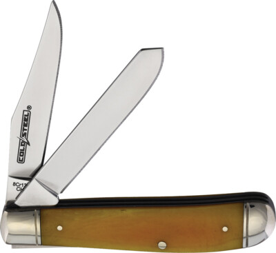 Cold Steel Mini Trapper Yellow Bone Folding 8Cr13MoV Pocket Knife