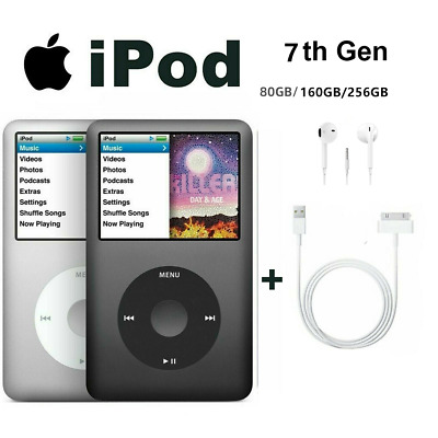 New Apple iPod Classic 7th Generation 160GB Black/Grey New Apple iPod Classic 7th Generation 160GB Black/Grey