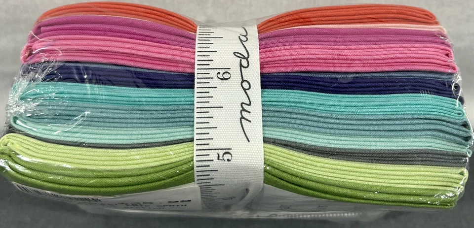 Kate Spain Bella Solids Designer Series 12 Fat Quarter Bundle Moda Fabrics - Image 3 of 3