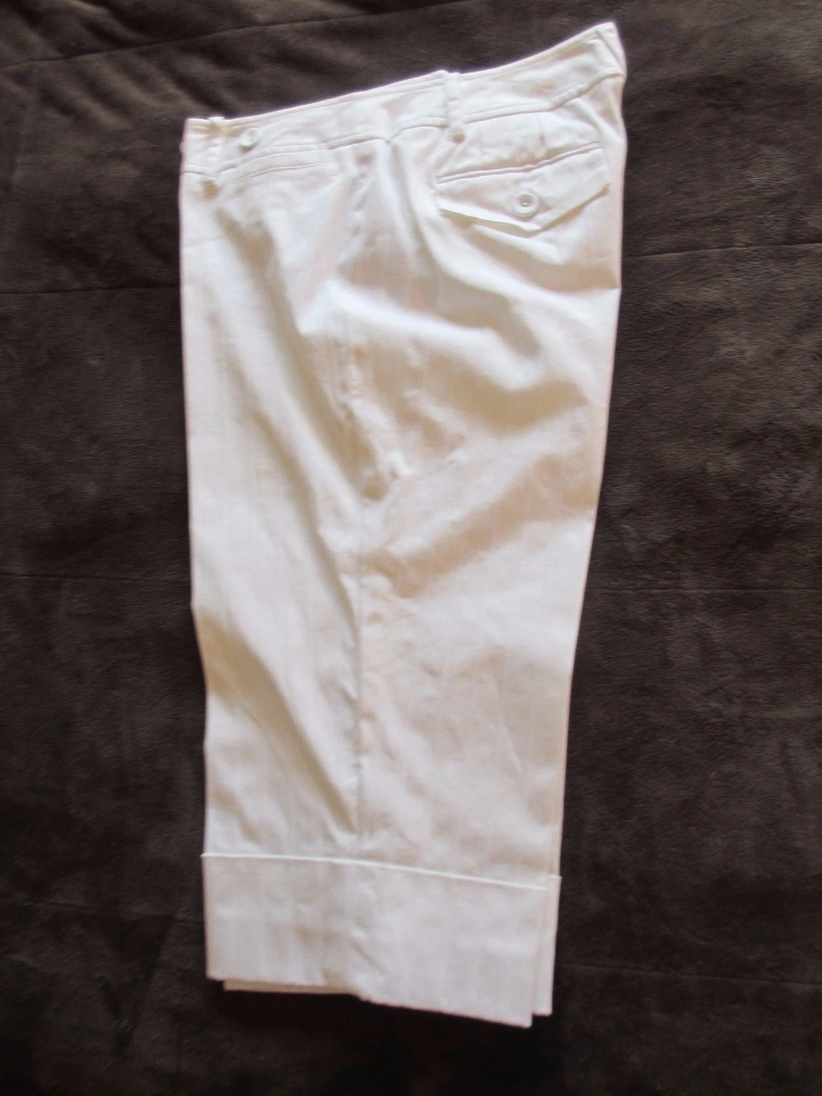 ANN TAYLOR LOFT WHITE CROP CAPRI PANTS SIZE 6 NWOT