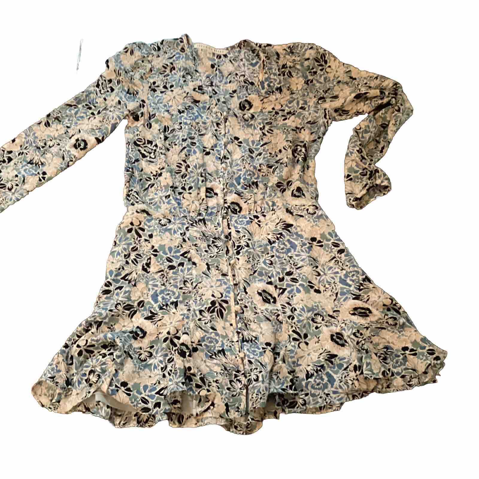 Veronica Beard Pristine Mini Blue Riggins Silk Dr… - image 1