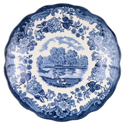 Untertasse für Suppe ohne Spiegel Royal Worcester Avon Scenes Palissy