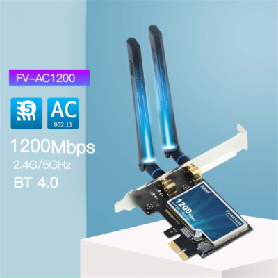 Dual Band Wireless WiFi Card Adapter Desktop Bluetooth Adapter For Win 7 8 10
