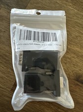 Adaptador extensor VGA negro 2 piezas convertidor a cable CAT5/CAT5E/CAT6/RJ45