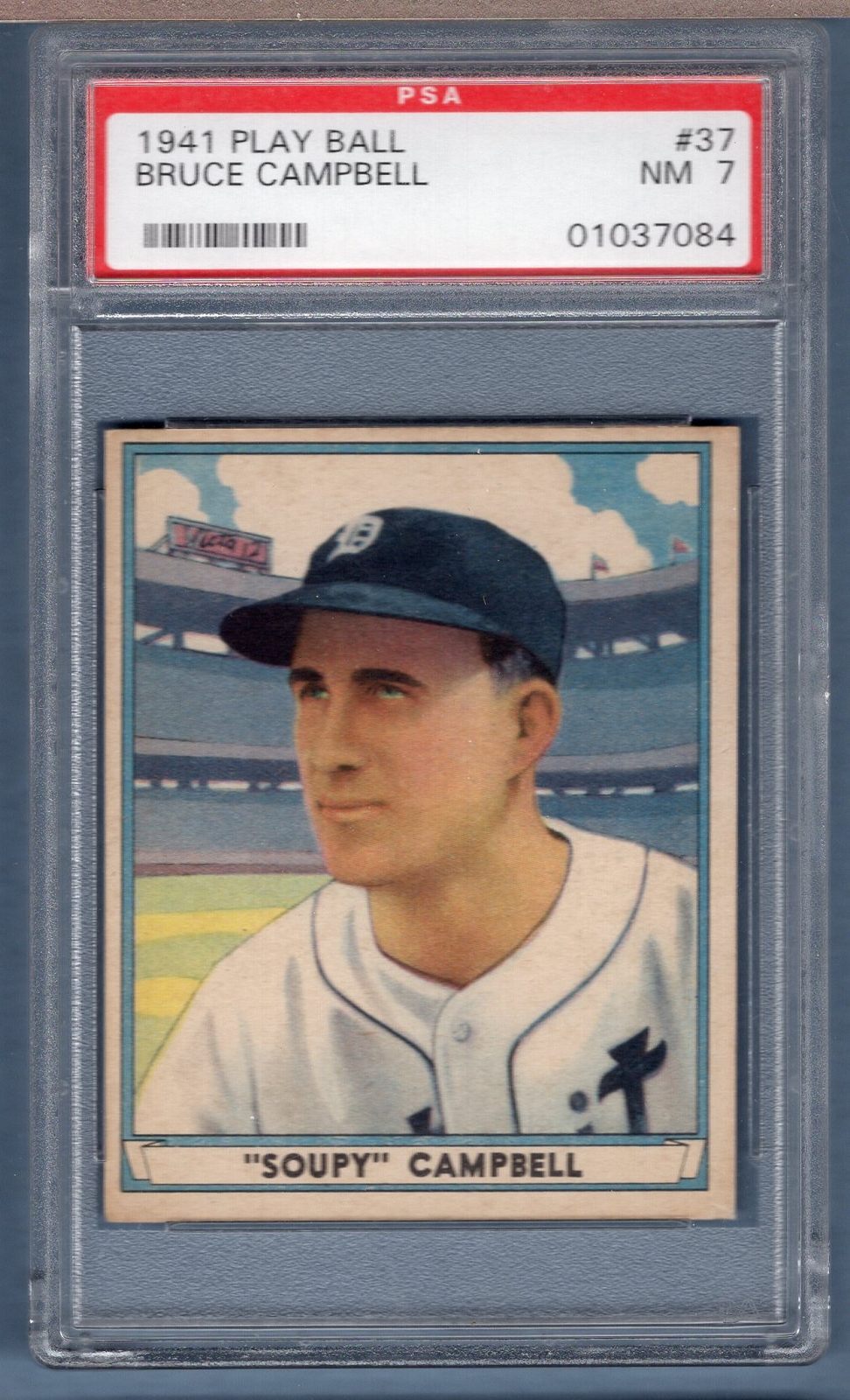 1941 Play Ball #37 Bruce Campbell (01037084) PSA 7