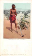 Native Americana Moki Pueblo Farming Detroit Publishing Postcard JH231090