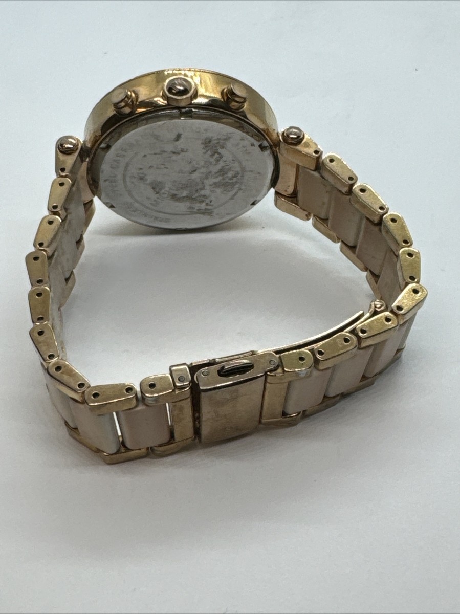 Michael Kors Parker MK5774 Women Two Tone Analog Dial Quartz  display picture 1