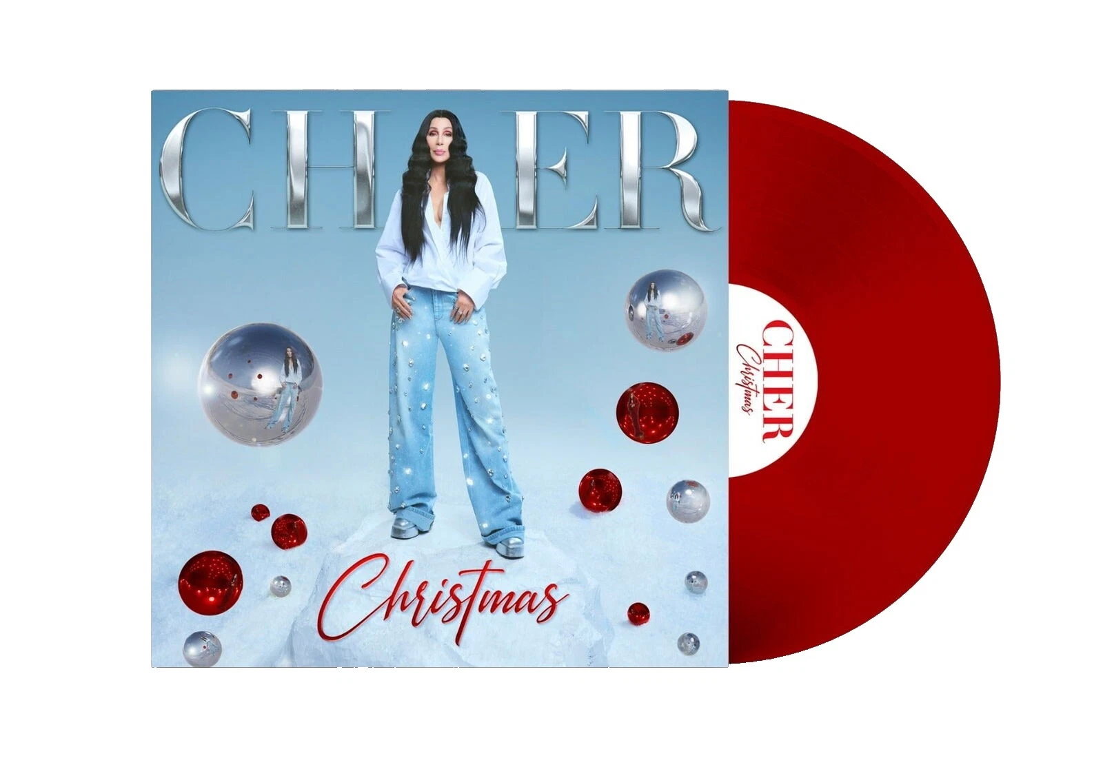 Discos de vinilo de 33 RPM de vacaciones de Navidad