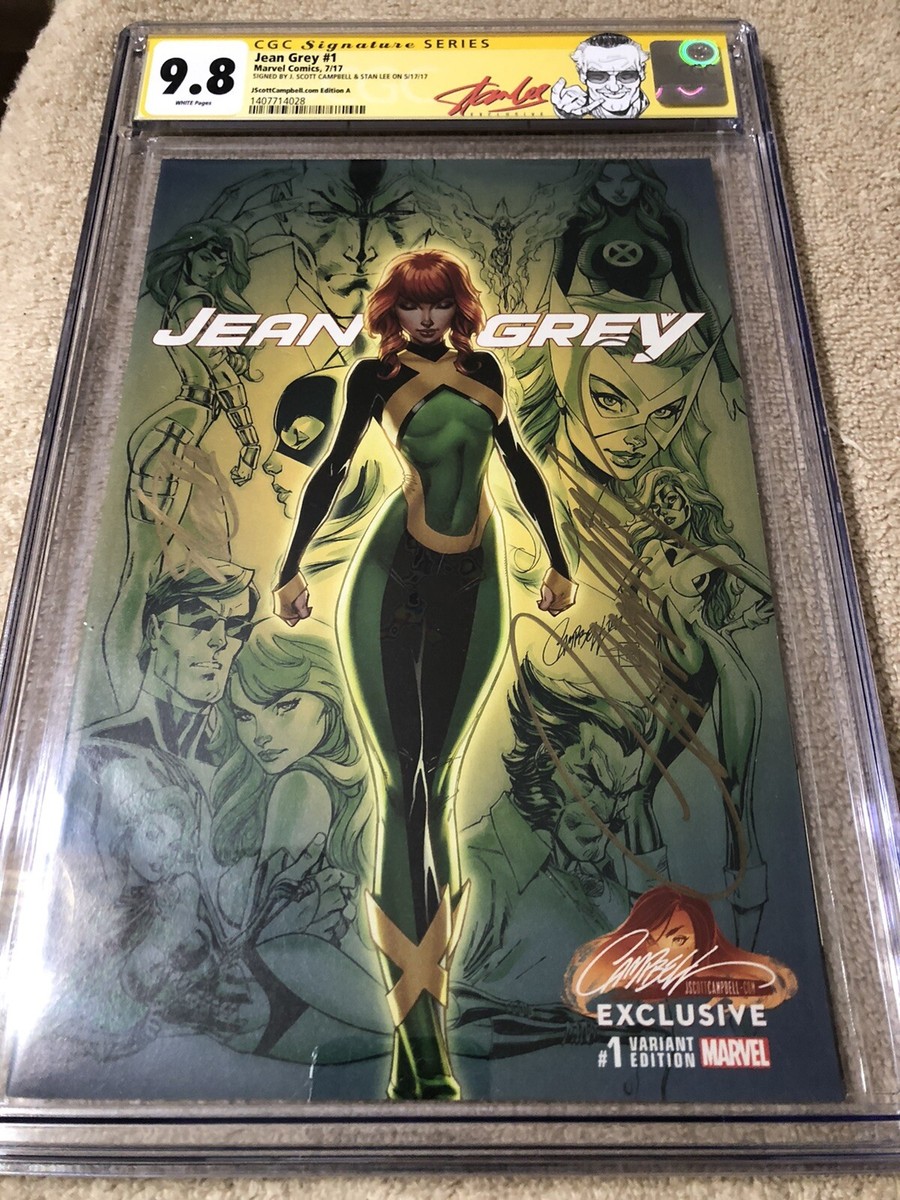 Jean Grey 1 CGC 9.8 2XSS Stan Lee Campbell Variant A Dark Phoenix
