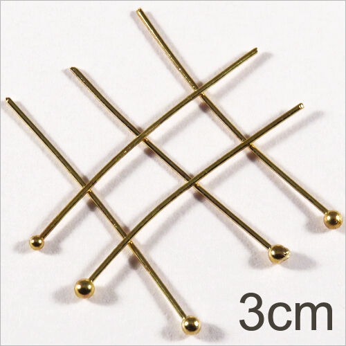 Lot of 50 nails 3cm gold ball headrods for jewelry creation - Picture 1 of 1