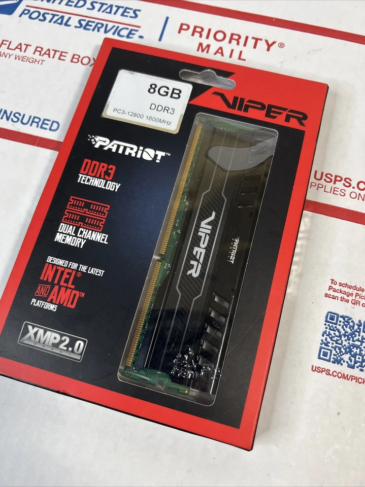 Patriot Viper 3 8GB 240-Pin DDR3 SDRAM DDR3 1600 (PC3 12800) -NEW /NEXT DAY SHIP - Image 3 of 4