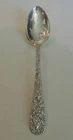 VINTAGE S. KIRK & SON "REPOUSSE" STERLING SILVER PIERCED SERVING SPOON, 65 grams