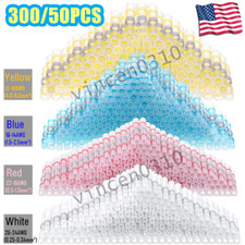 300Pcs Solder Seal Sleeve Heat Shrink Waterproof Wire Connectors Butt Terminals