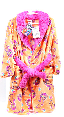My Little Pony Robe Girls 6 Fleece Pink Orange Sunny Starscout Cozy NEW