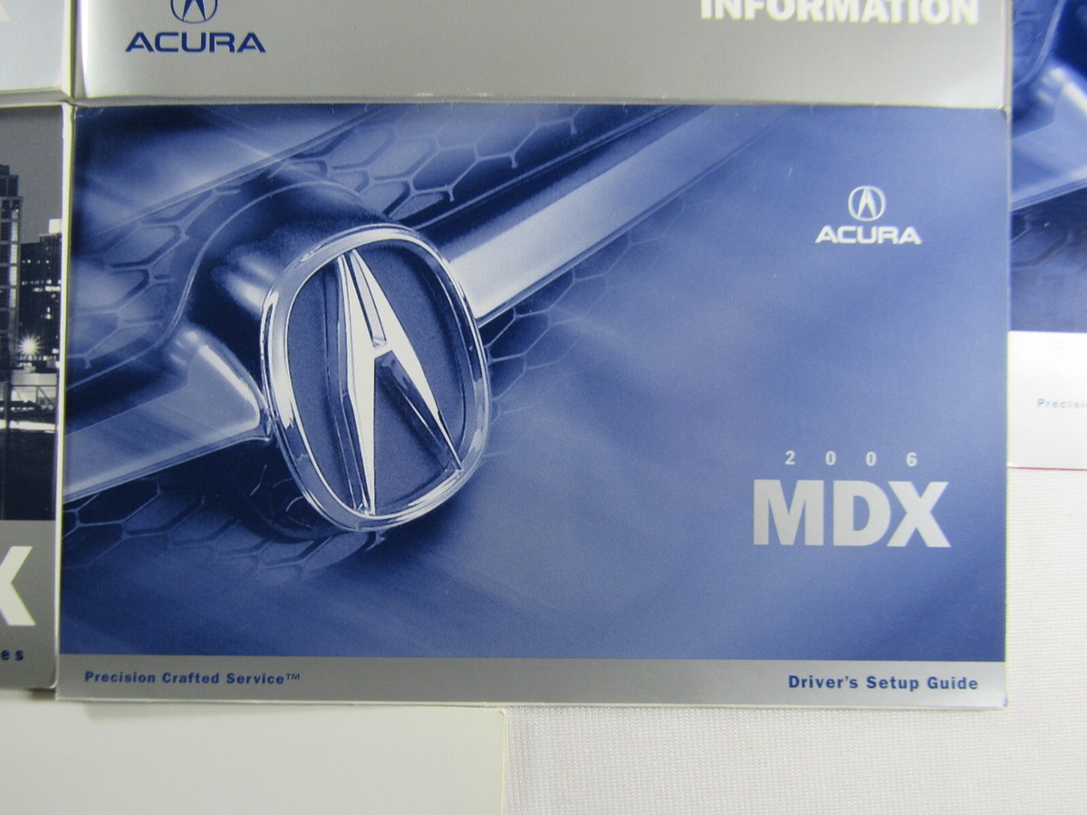 2006 Acura Mdx Owners Manual Repair Manuals 2006 Acura MDX