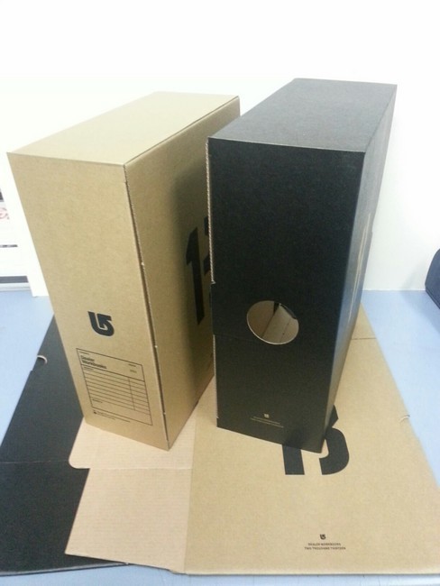 2x BURTON snowboard 2013 heavy duty catalog/magazine storage boxes New Old Stock