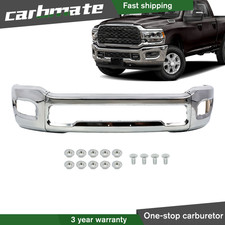 Chrome Steel Front Bumper Face Bar For Ram 2500 3500 4500 2019-2024