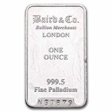 1 oz Palladium Bar - Secondary Market