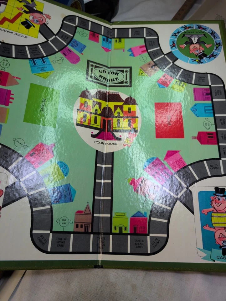 Vintage 1965 Go For Broke Board Game by Selchow & Righter Complete  - Image 3 of 4