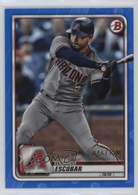 2020 Bowman Blue 46/150 Eduardo Escobar #29 07cr