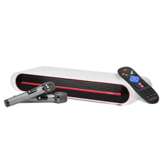 GTMedia M4 WHITE Sound Bar Karaoke Machine System +2x Wireless Microphone Remote