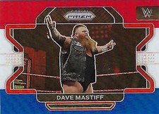 Dave Mastiff 2022 WWE Prizm - Red, White and Blue #21 -