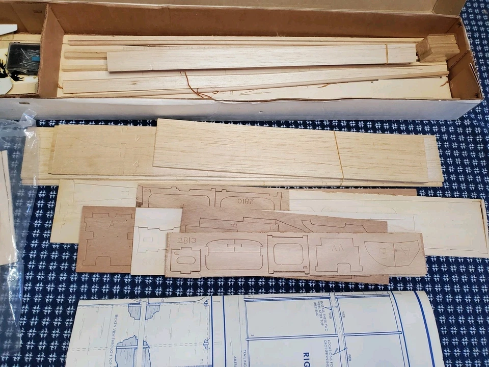 Carl Goldberg Models Eaglet 50 RC Radio Control Balsa Model Airplane Trainer Kit - Image 4 of 4