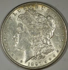 1897-P $1 Morgan Silver Dollar Appears UNC, Nicely Toned Example