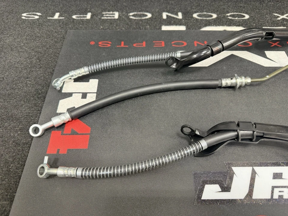 НОВЫЙ! 2025 YAMAHA YFZ450R OEM ПЕРЕДНИЕ ТОРМОЗНЫЕ МАГИСТРАЛИ С ДЕРЖАТЕЛЯМИ! 1TD-F5873-01-00 - Изображение 2 из 4