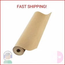 Brown Kraft Paper Roll 17.75” x 1200” (100ft) Made in USA- Ideal for Gift Wrappi