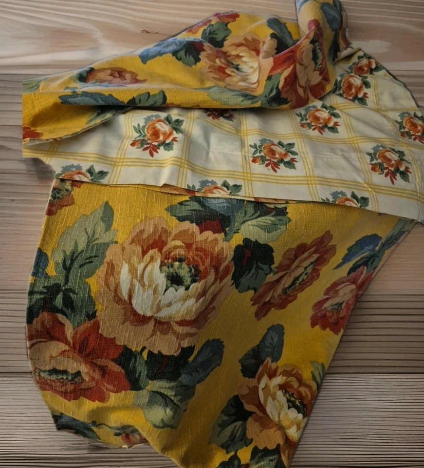 Винтажный Liz Claiborne 90-х цветочный спальни полотна подушки наволочки король желтый многоцветный - Изображение 2 из 4