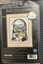 Dimensions Gold Petites Counted Cross Stitch Kit 6972 Dreaming of Tuscany 5"x7"