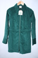 NWT Dandy Del Mar Women's Small Dark Green Kitts Corduroy Dress