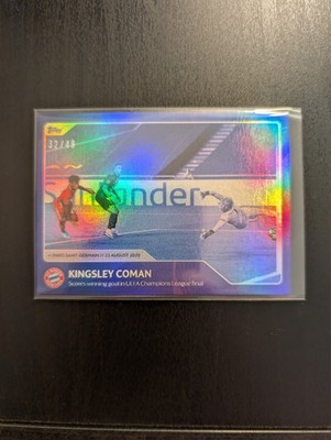 Topps UCL 30 Seasons Celebration-Kingsley Coman-Final Winning Goal /49-Bayern