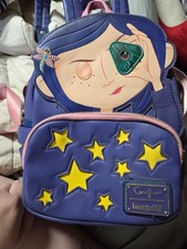 Loungefly Coraline Mini Backpack Purple Faux ...