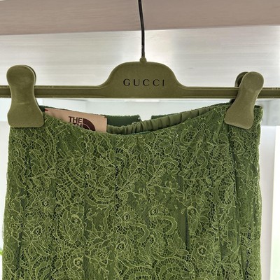 THE NORTH FACE GUCCI Lace Pleats Long Skirt 36 Green Women | eBay
